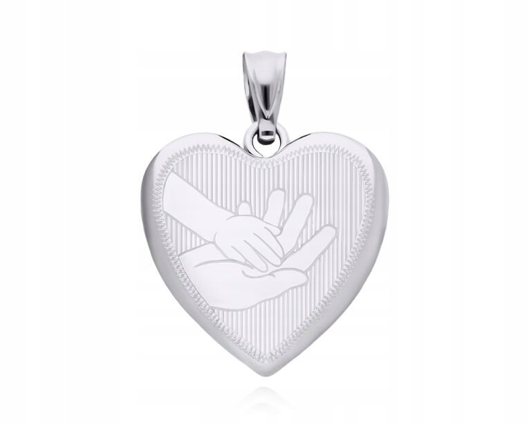 Srebrny Sekretnik Na Zdjęcia Serce + Grawer Puzderko pr. 925