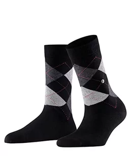 BURLINGTON Damskie skarpety Queen, nieprzezroczyste, czarne (Black 3009), 36-41 - Skarpetki damskie - miniaturka - grafika 1