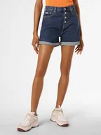 Spodnie sportowe damskie - Calvin Klein Jeans - Damskie spodenki jeansowe, niebieski - miniaturka - grafika 1