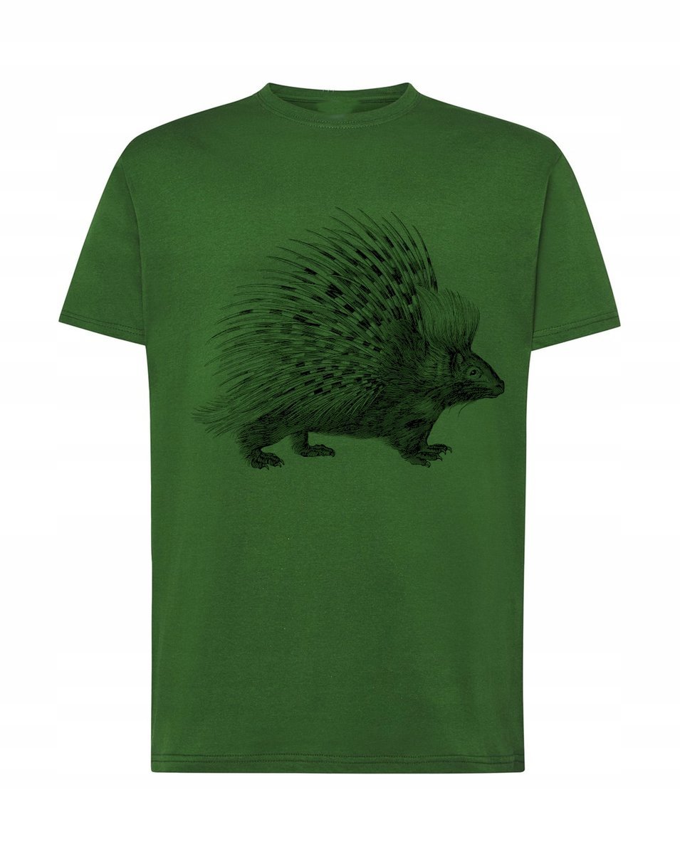 T-Shirt koszulka duży nadruk jeżozwierz r. XL