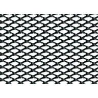 Atrapy i grille samochodowe - Lampa 04597 grill wyścigowy Rombo mały, czarny, 120 cm x 20 cm - miniaturka - grafika 1