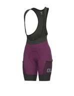 Spodenki rowerowe - Spodenki rowerowe damskie Alé Cycling Off Road Stones Cargo XL Bordowy - miniaturka - grafika 1