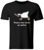 Koszulki męskie - Koszulka Peace Was Never An Option, Śmieszny nadruk, roz. L - miniaturka - grafika 1