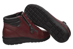 Botki AXEL Comfort 4356 H Rubinowe na haluksy Kosela Medic 9356 - Botki damskie - miniaturka - grafika 3