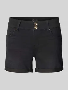 Szorty jeansowe o kroju regular fit z mieszanki bawełny model ‘CARMEN’ - Spodenki damskie - miniaturka - grafika 1