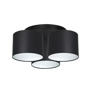 Luminex Arden 3469 Plafon Oprawa sufitowa 3x60W E27 czarny/biały - Lampy sufitowe - miniaturka - grafika 1