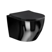 Miski WC - Czarna miska wc wisząca Rimless Mizu Hydrosan - miniaturka - grafika 1