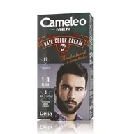 Farby do włosów i szampony koloryzujące - DELIA Cosmetics Cosmetics Cameleo Men Hair Colour Cream M) farba do włosów 1.0 Black 30ml - miniaturka - grafika 1