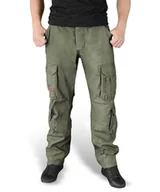 Spodnie męskie - spodnie bojówki AIRBORNE VINTAGE TROUSERS SLIMMY OLIV-XXL - miniaturka - grafika 1