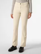 Spodnie damskie - MAX&Co. - Sztruksy damskie  Milady, beżowy|biały - miniaturka - grafika 1