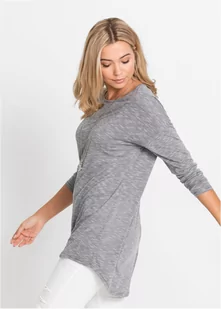Shirt melanżowy z długim rękawem - bonprix - Bluzki damskie - miniaturka - grafika 1
