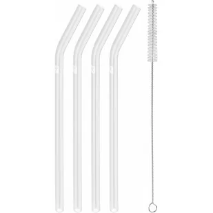 ZWILLING Zestaw 4 szklanych slomek zakrzywionych Zwilling Sorrento - Przezroczysty >>  OD 99ZŁ > SPRAWDŹ WSZYSTKIE PROMOCJE > RATY DO 30X0% | - Słomki do napojów - miniaturka - grafika 1