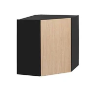 Szafki kuchenne - Szafka kuchenna, narożna, wisząca, Roma, 60x30x72 cm, czarny, jodełka, mat - miniaturka - grafika 1
