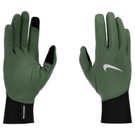 Rękawiczki sportowe męskie - Męskie Rękawice NIKE ACCESSORIES M PACER MIDWEIGHT RG N.101.0535.313 – Zielony - miniaturka - grafika 1