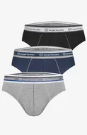 Majtki damskie - 3-pack slipy męskie bawełniane w sportowym stylu 9001 Sergio Tacchini, Kolor czarno-granatowy, Rozmiar S, Sergio Tacchini - Primodo.com - miniaturka - grafika 1