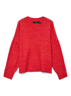 ONLY Sweter w kolorze koralowym - Swetry damskie - miniaturka - grafika 1