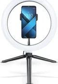 Wyposażenie ciemni fotograficznej - Lampa pierścieniowa Techonic LED Ring Stream 10 cali z uchwytem na telefon - miniaturka - grafika 1