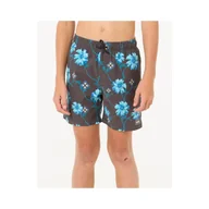Kąpielówki dla chłopców - Spodenki surfingowe dla dzieci Rip Curl Surf Revival Floral Volley-Boy Czarny - miniaturka - grafika 1