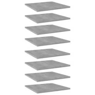 VidaXL Półki na książki, 8 szt., szarość betonu, 40x40x1,5 cm, płyta 805179 VidaXL - Meble modułowe i akcesoria - miniaturka - grafika 1
