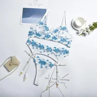 Komplety bielizny - Zestaw bielizny wieczorowej - Niebieski M - miniaturka - grafika 1