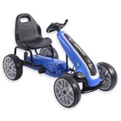Jeździki dla dzieci - Milly Mally Gokart na pedały Power Blue - miniaturka - grafika 1