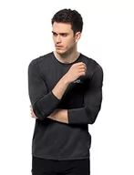 Bluzy męskie - Jack Wolfskin Bluza męska Pack & Go, czarna, XXL (DE) - miniaturka - grafika 1