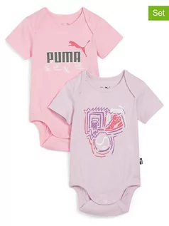 Body dla niemowląt - Puma Body (2 szt.) "Minicats" w kolorze jasnoróżowym - grafika 1