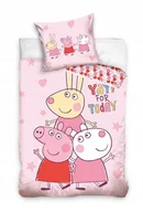 Pościel dla dzieci - Pościel 140x200 cm Carbotex Świnka Peppa 100% bawełna - miniaturka - grafika 1