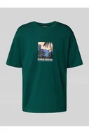 Koszulki męskie - T-shirt o kroju relaxed fit z czystej bawełny model BEANE - Only & Sons - miniaturka - grafika 1
