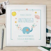 Albumy fotograficzne - Duży album na zdjęcia z nadrukiem dla chłopca na roczek - miniaturka - grafika 1