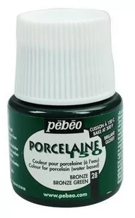 Farba Pebeo Porcelaine 150 - 28 Bronze   Green - Farby i media malarskie - miniaturka - grafika 1