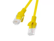 Kable miedziane - LANBERG Patch cord UTP kat.5e 1,5m żółty PCU5-10CC-0150-Y - miniaturka - grafika 1