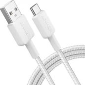 Kable USB - Kabel USB Anker Anker 322 USB-A to USB-C Cable Nylon, 1.8M, Baltas Anker - miniaturka - grafika 1
