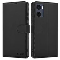 Etui i futerały do telefonów - Etui TECH-PROTECT Wallet Motorola Moto G05/E15 Czarny (matowy) - miniaturka - grafika 1