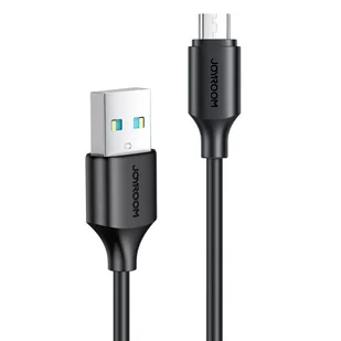 Joyroom kabel USB-A - Micro USB 480Mb/s 2.4A 0.25m czarny S-UM018A9 - Kable USB - miniaturka - grafika 1