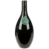 Wazony i flakony - Wazon Dekoracyjny Capri 18X18X48 Czarny + Zielony - miniaturka - grafika 1
