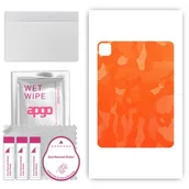 Akcesoria do tabletów i e-booków - folia naklejka skórka strukturalna na TYŁ do Apple iPad Pro 11 2022 - Moro Camo Pomarańczowy - apgo SKINS - miniaturka - grafika 1