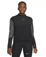 Bluzy damskie - Nike Bluza damska Df Run Dvn czarny/szary (Iron Grey/Iron Grey/Blac) XL - miniaturka - grafika 1