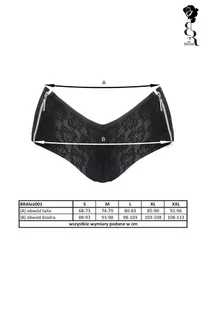 Demoniq bralex001 - szorty, Czarny Wariant/Rozmiar: L  << DYSKRETNIE   |   DOSTAWA 24h   |  GRATISY - Majtki damskie - miniaturka - grafika 8