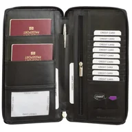 Portfele - Portfel Podróżny Dokumenty Paszport Bilet Lotniczy Ochrona Rodzinny - miniaturka - grafika 1