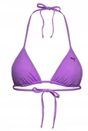 Stroje kąpielowe - PUMA GÓRA OD BIKINI DAMSKA FIOLETOWA WIĄZANA S JXB - miniaturka - grafika 1