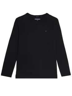 Tommy Hilfiger Bluzka KB0KB04141 S Czarny Regular Fit - Bluzki damskie - miniaturka - grafika 1