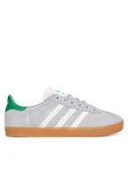 Buty dla dziewczynek - adidas Sneakersy Gazelle JR5954 Szary - miniaturka - grafika 1