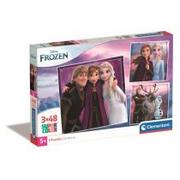 Puzzle - Puzzle 3x48 el. Super Kolor Frozen Clementoni - miniaturka - grafika 1