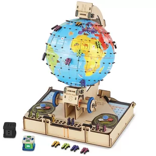 Smartivity Drewniane Mechaniczne Puzzle 3D - Globus - Łamigłówki - miniaturka - grafika 1