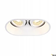 Oprawy, klosze i abażury - SLV Lampa wpuszczana HORN double QPAR51 biała 25W 1006122 - miniaturka - grafika 1