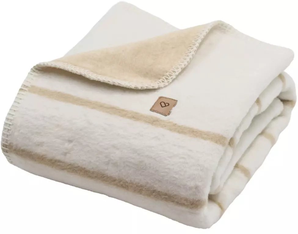 Zaffiro Zaffiro - Koc bawełniany Alba 75x100cm beige 75x100