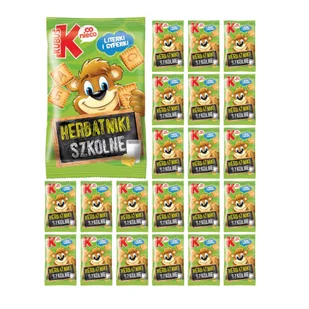 Kubuś Herbatniki maślane szkolne 30g x 22szt - Ciastka - miniaturka - grafika 1
