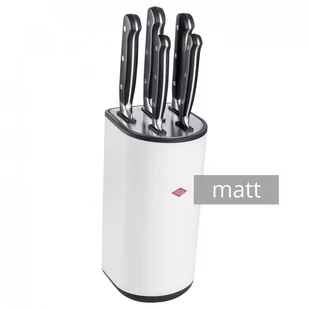 Zestaw 5 noży w bloku biały matt LOFT - Noże kuchenne - miniaturka - grafika 1