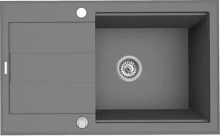 Pyramis Zlew SPARTA PLUS LUX 78X48) 1B 1D szary beton 70083801) 70083801 - Zlewozmywaki - miniaturka - grafika 1